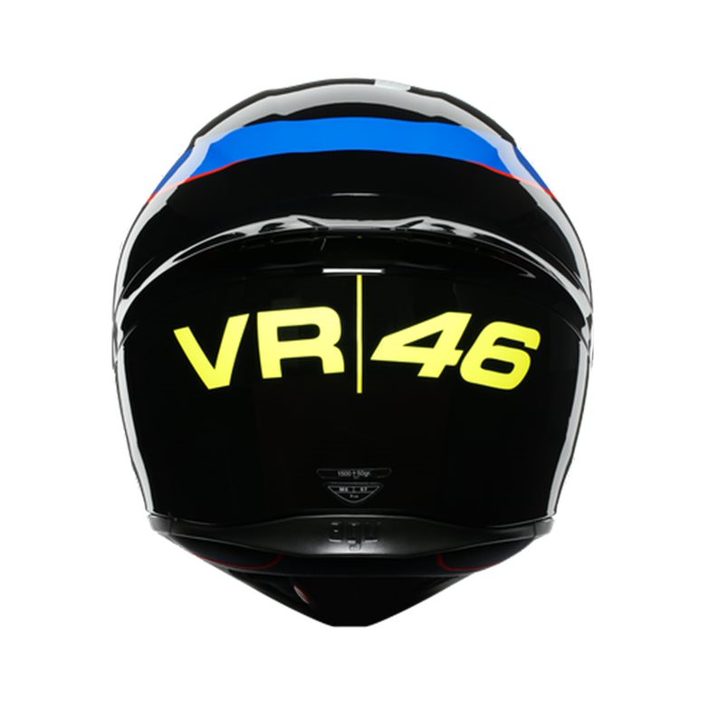 CASCO INTEGRAL AGV K1 REPLICA VR46 SKYRANCI NEGRO ROJO BRILLO